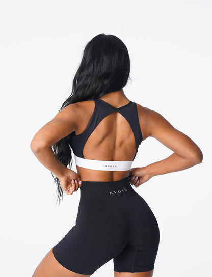 Women Black Agility Bra | NVGTN