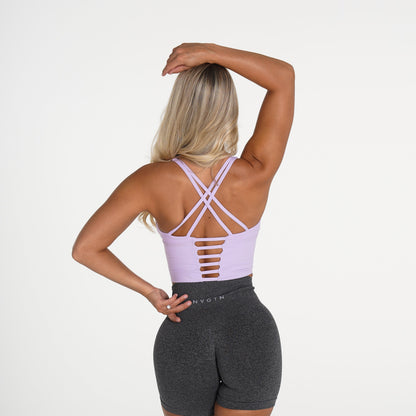 Women Lilac Matrix Bra Top | NVGTN