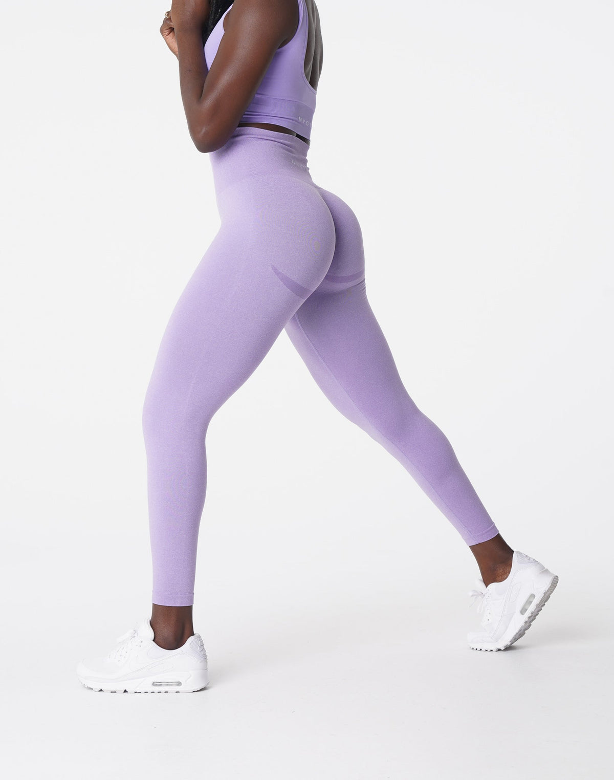 Women Lilac Curve Seamless Leggings | NVGTN