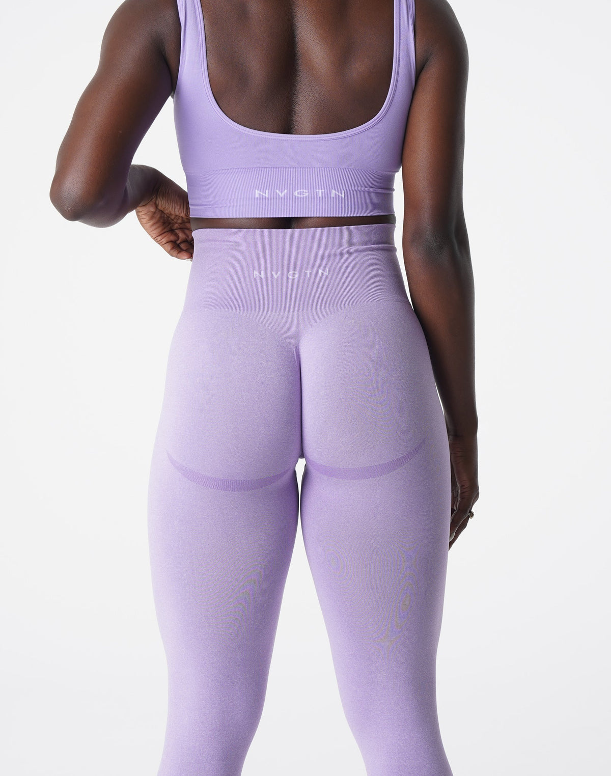 Women Lilac Curve Seamless Leggings | NVGTN
