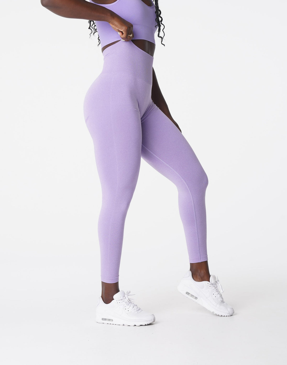 Women Lilac Curve Seamless Leggings | NVGTN