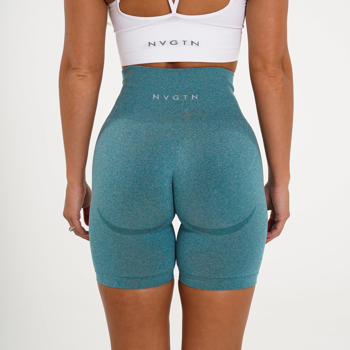 Women Teal Biker Shorts | NVGTN