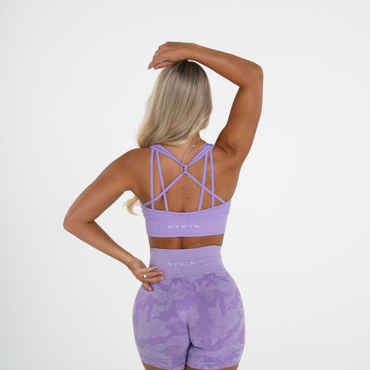Women Iris Galaxy Ribbed Seamless Bra | NVGTN