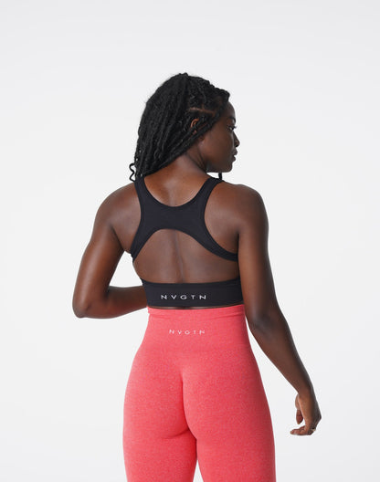 Women Black Eclipse Seamless Bra | NVGTN
