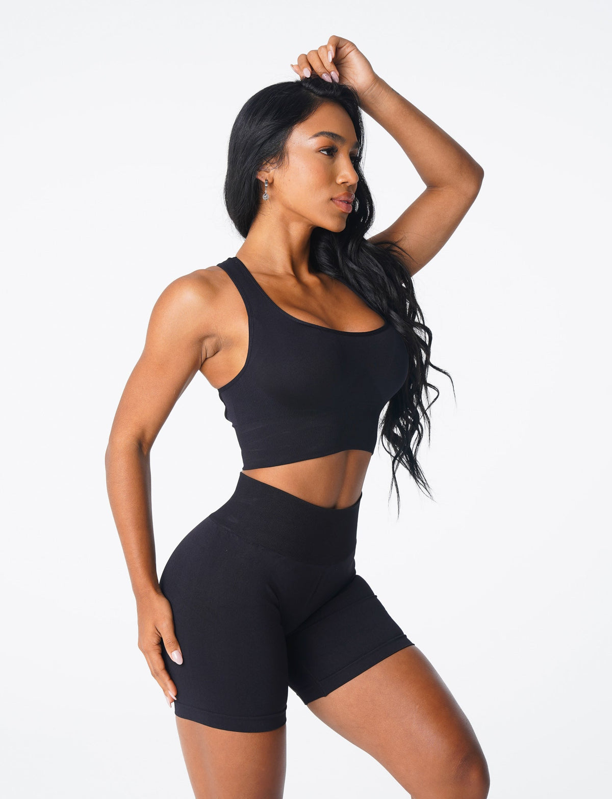 Women Black Ignite Seamless Bra | NVGTN