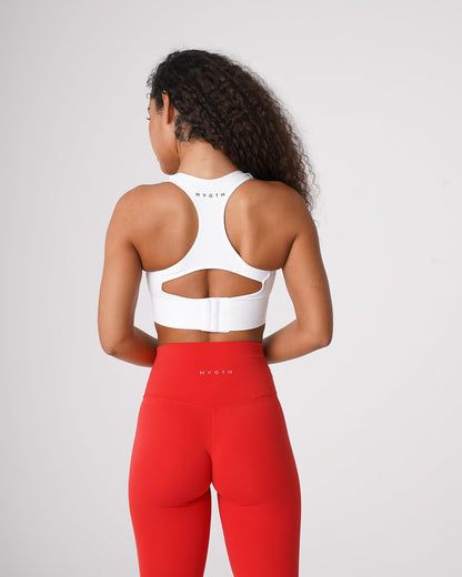 Women White Ignite Seamless Bra | NVGTN
