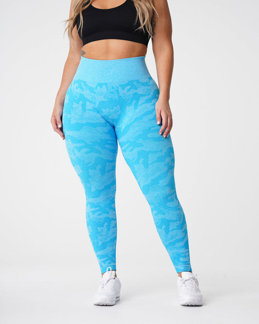 Women Caribbean Camo Seamless Leggings | NVGTN