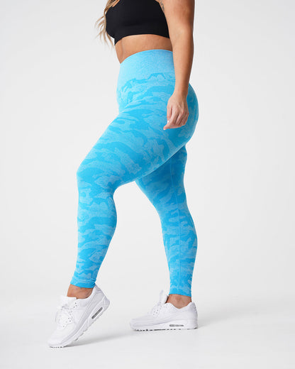Women Caribbean Camo Seamless Leggings | NVGTN