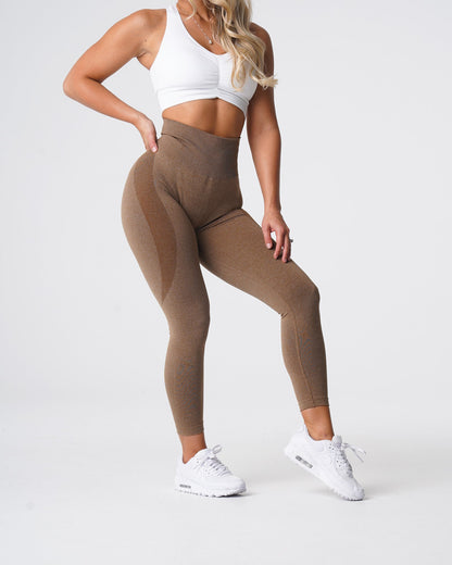 Women Mocha Contour Seamless Leggings | NVGTN