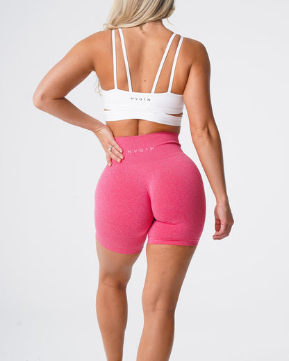 Women Hot Pink Pro Seamless Shorts | NVGTN