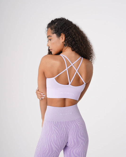 Women Lavender Flourish Seamless Bra | NVGTN