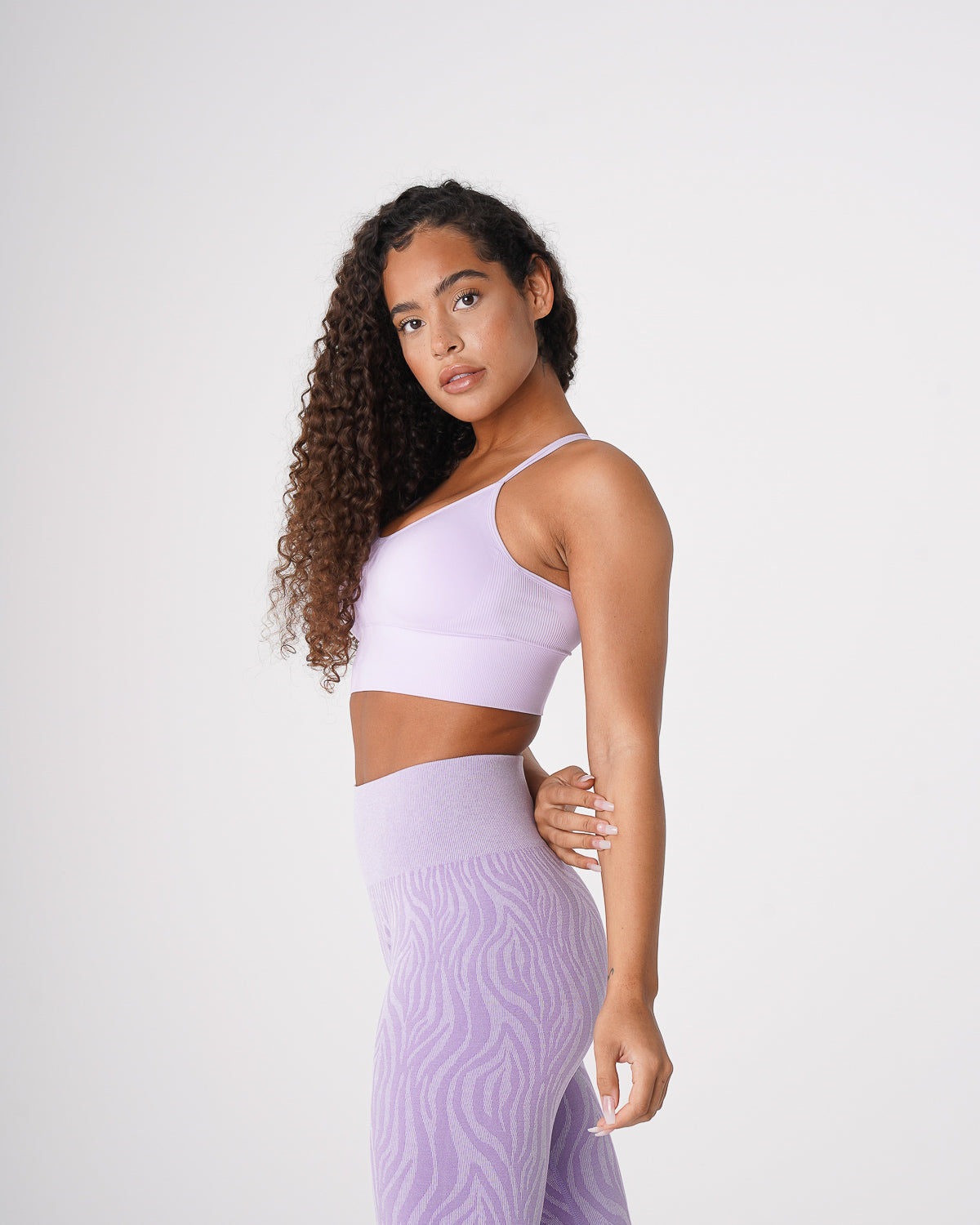 Women Lavender Flourish Seamless Bra | NVGTN