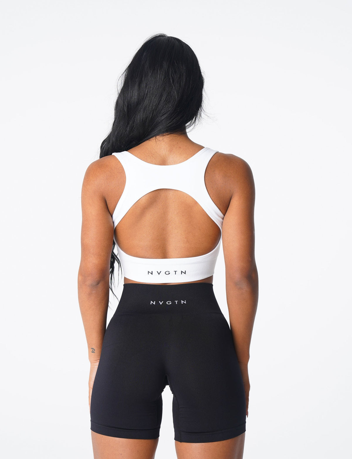 Women White Eclipse Seamless Bra | NVGTN