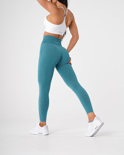 Women Teal NV Seamless Leggings | NVGTN