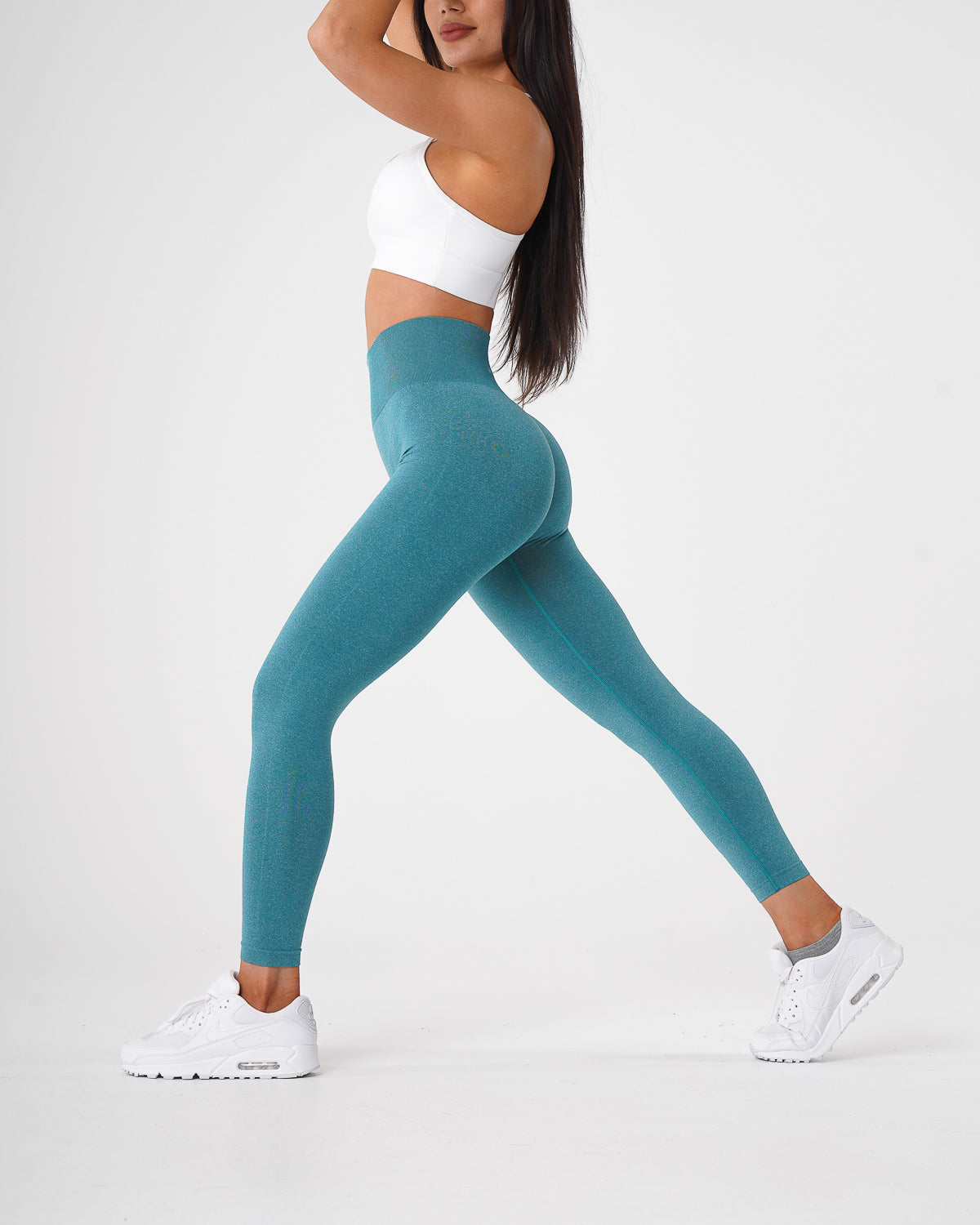 Women Teal NV Seamless Leggings | NVGTN