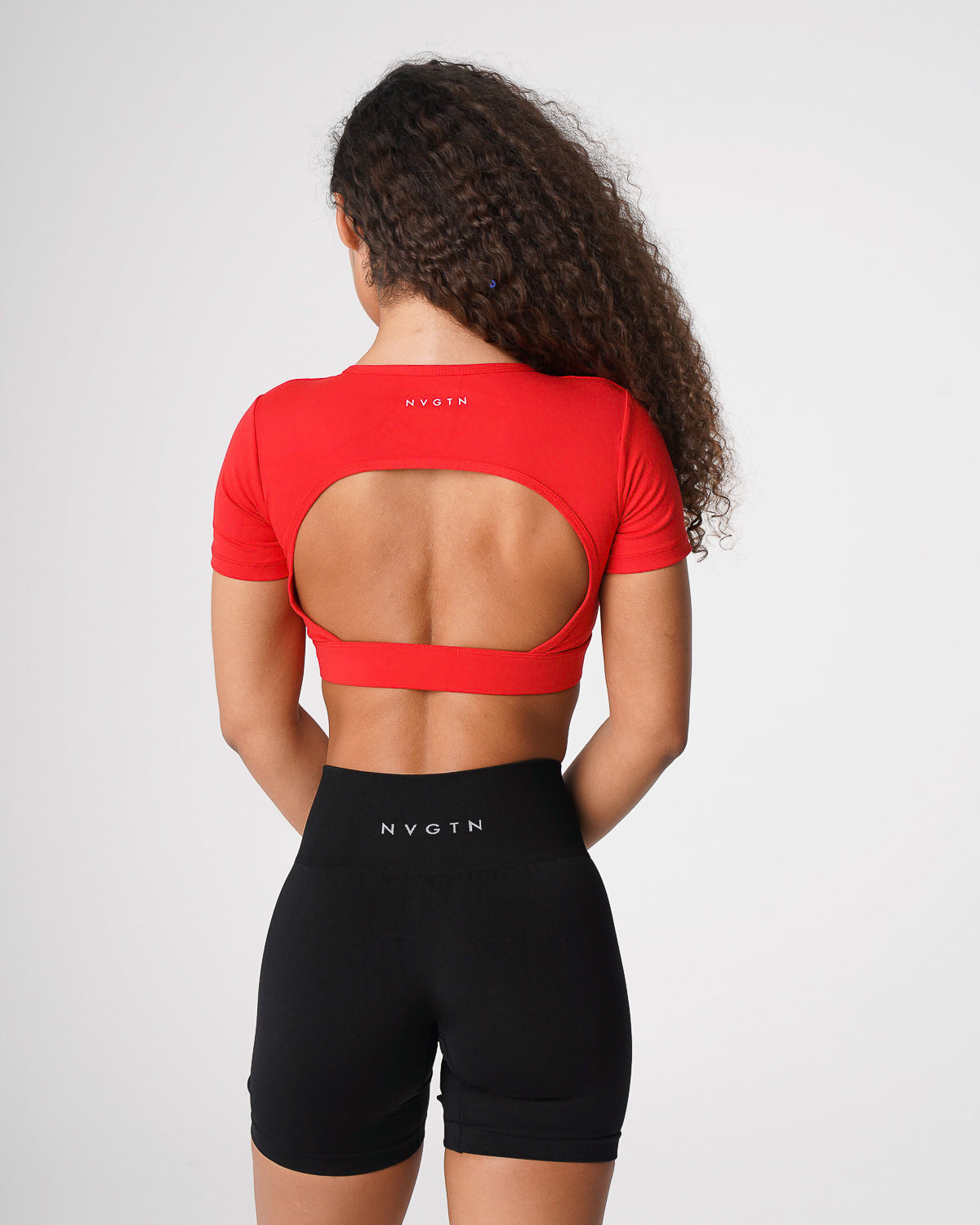Women Scarlet Open Back Tee | NVGTN