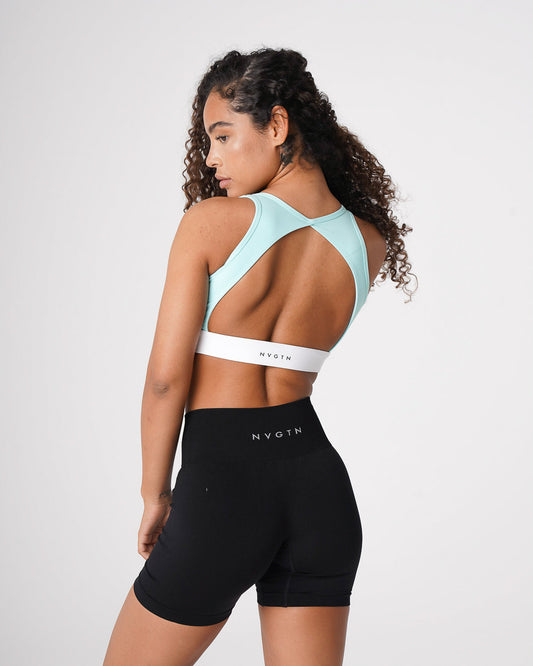 Women Sea Foam Green Agility Bra | NVGTN