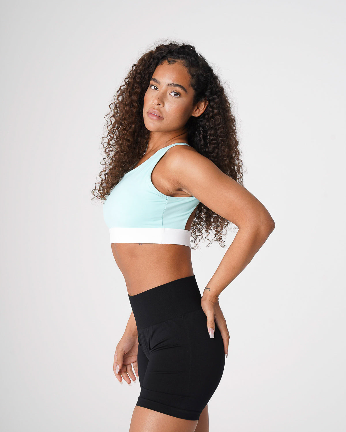 Women Sea Foam Green Agility Bra | NVGTN