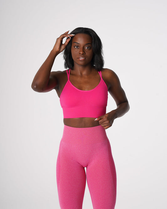Women Fuchsia Flourish Seamless Bra | NVGTN