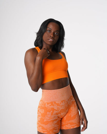 Women Tangerine Ignite Seamless Bra | NVGTN