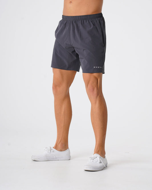 Men Charcoal Flex Shorts | NVGTN
