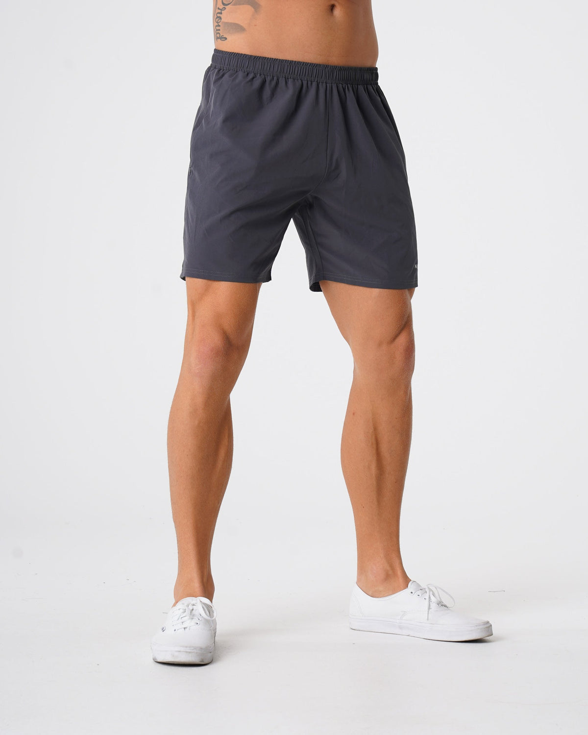 Men Charcoal Flex Shorts | NVGTN