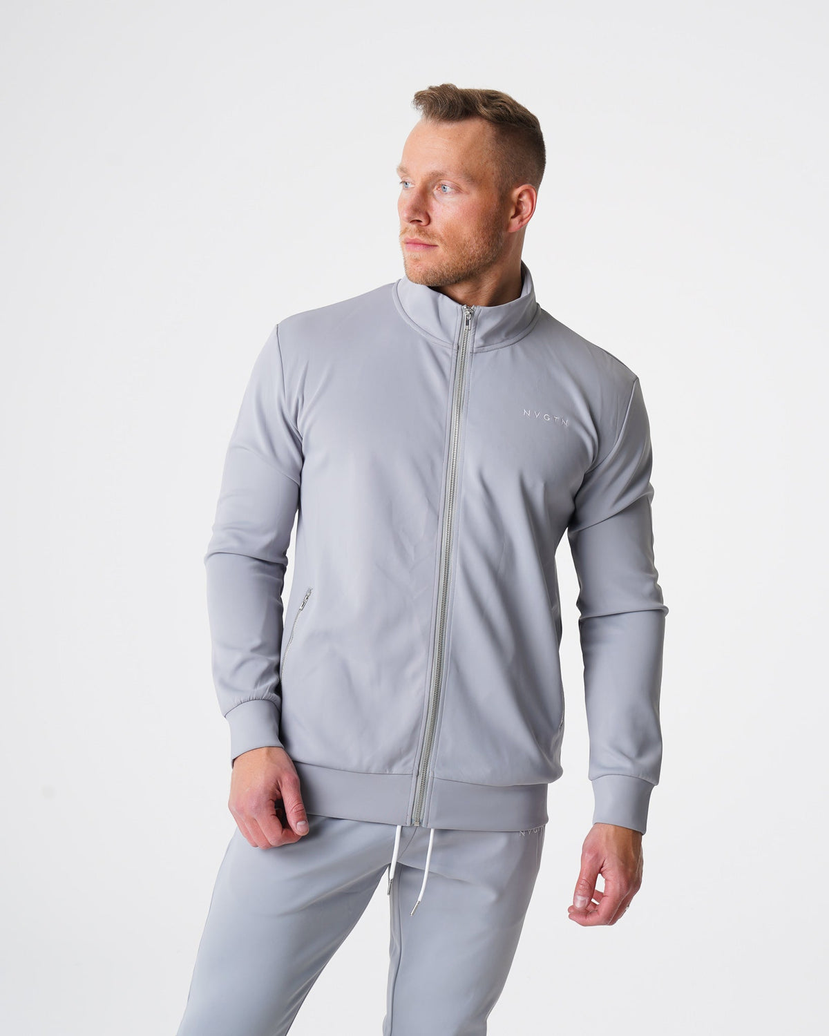 Men Grey Track Jacket | NVGTN