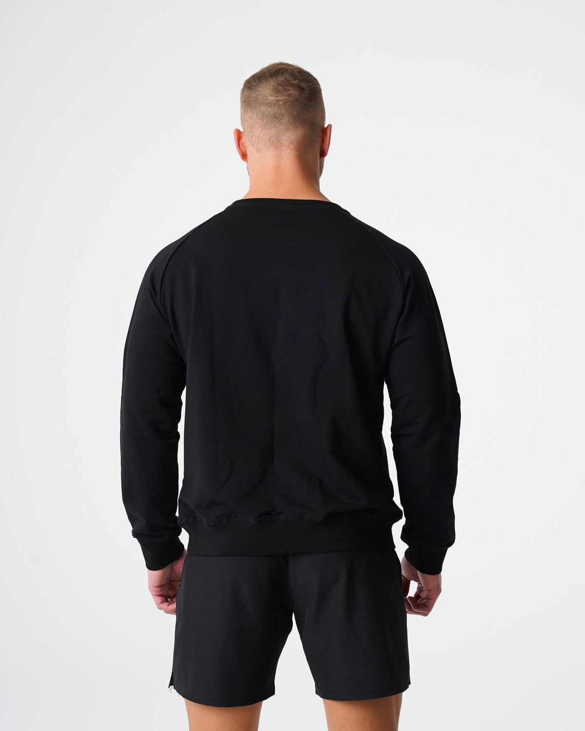 Men Black Crew Neck Sweatshirt | NVGTN