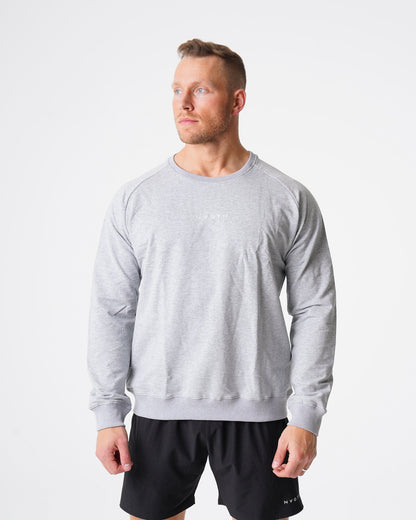 Men Grey Crew Neck Sweatshirt | NVGTN