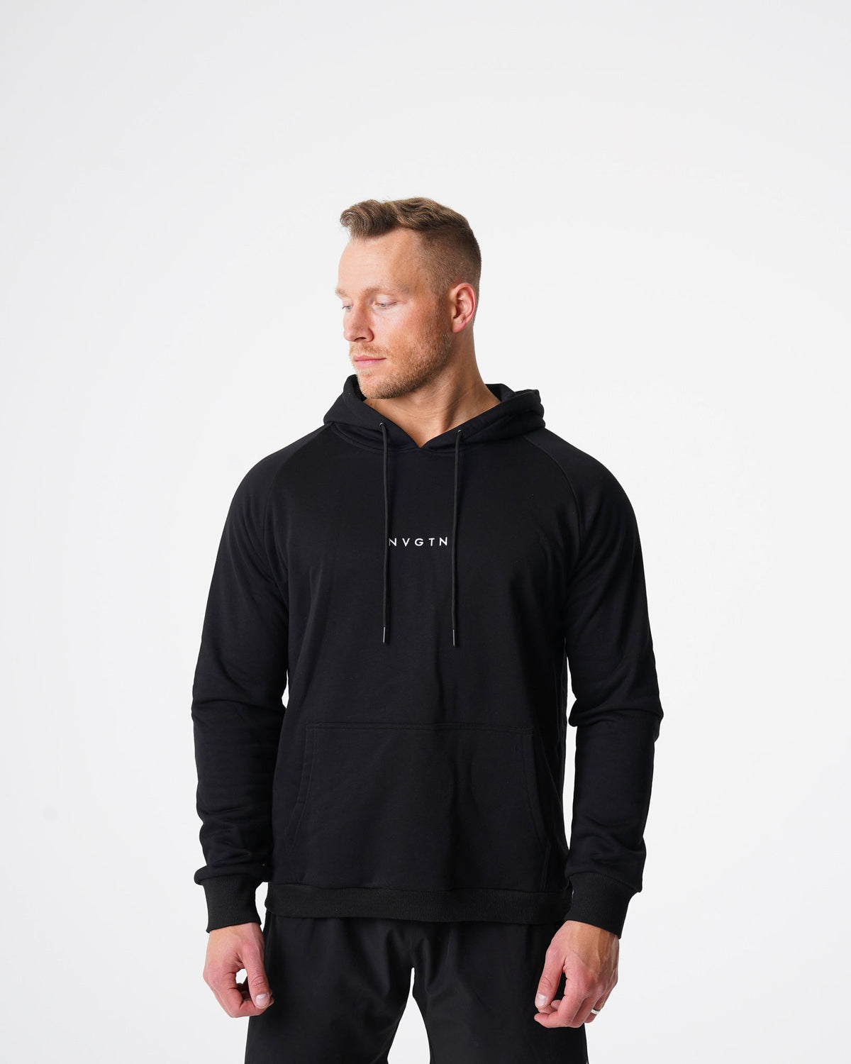 Men Black Lounge Hoodie | NVGTN