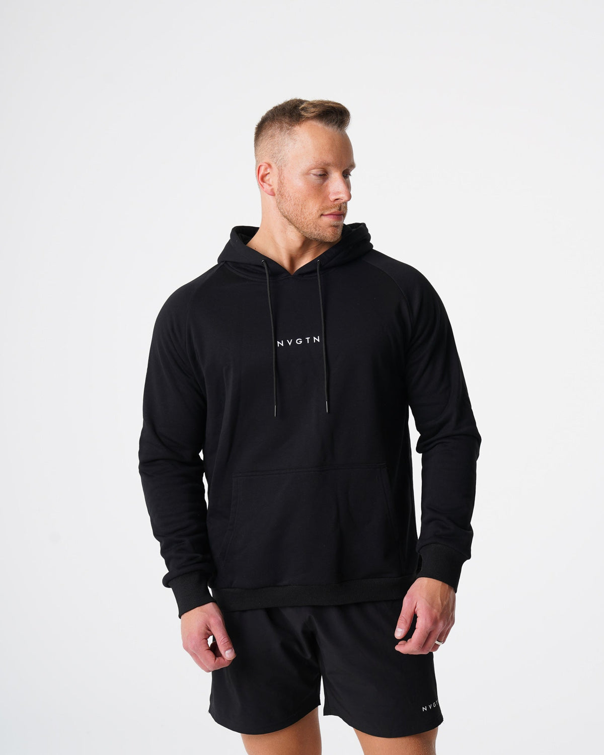 Men Black Lounge Hoodie | NVGTN