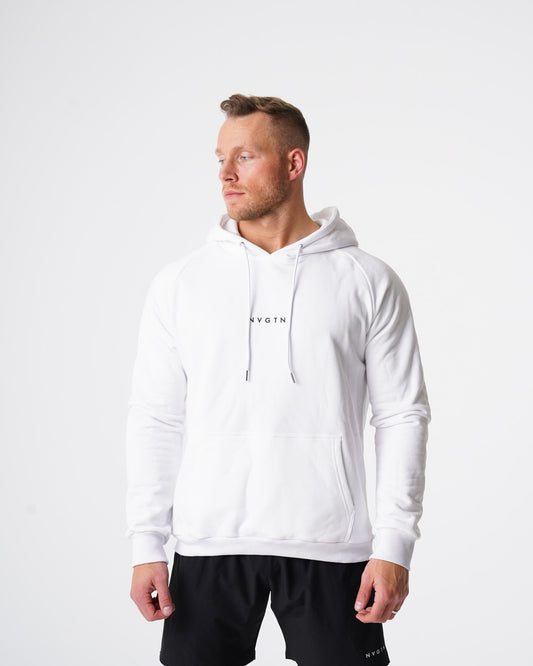 Men White Lounge Hoodie | NVGTN