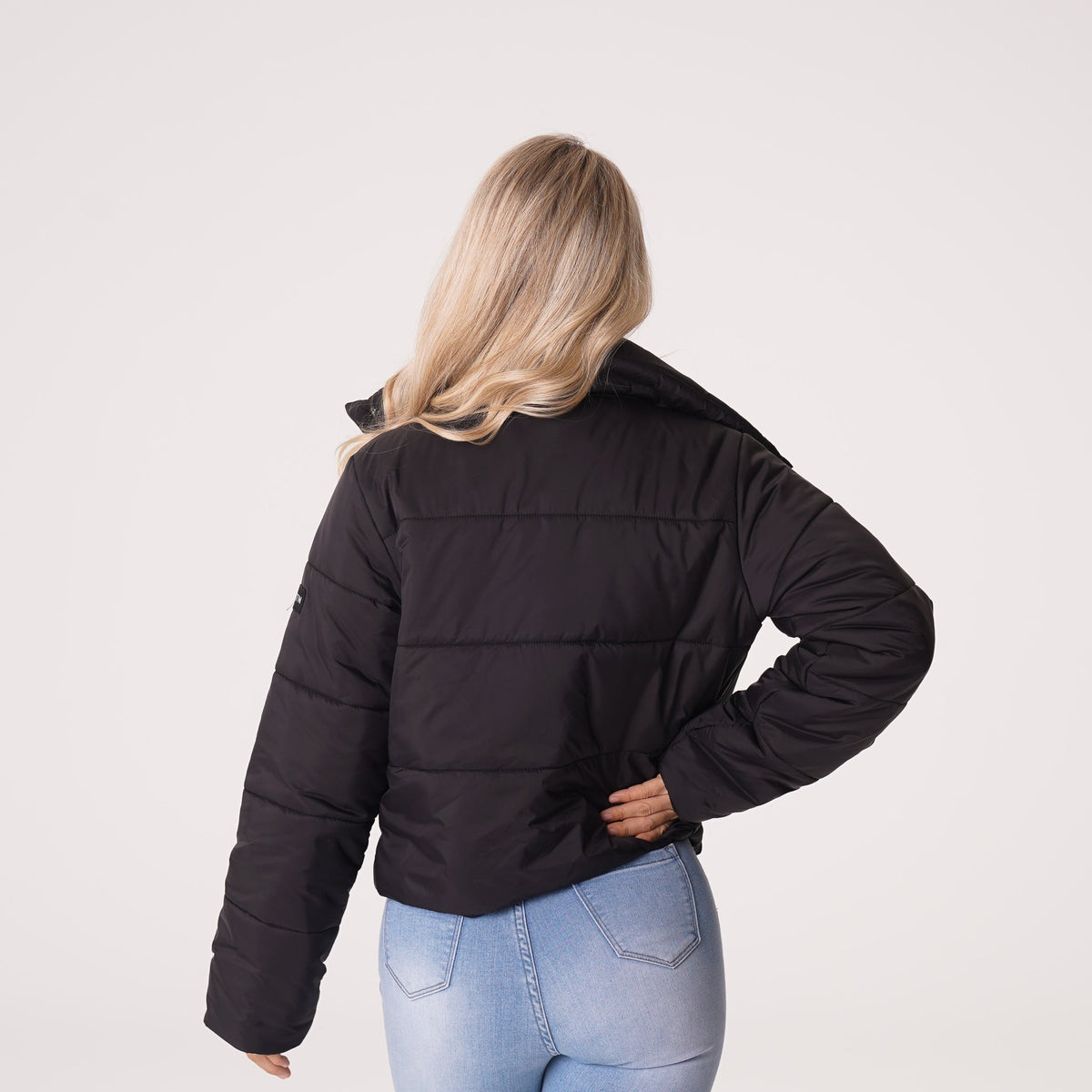Women Black Winter Nights Puffer Jacket | NVGTN