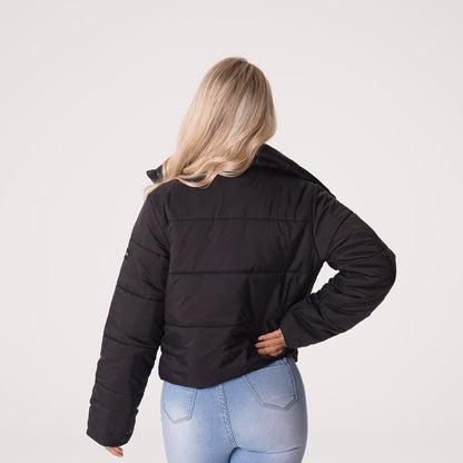 Women Black Winter Nights Puffer Jacket | NVGTN