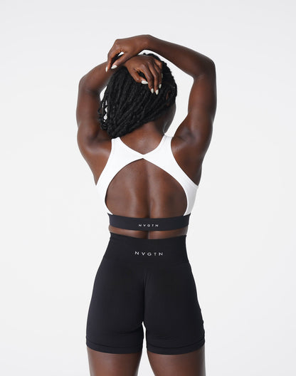 Women White Agility Bra | NVGTN