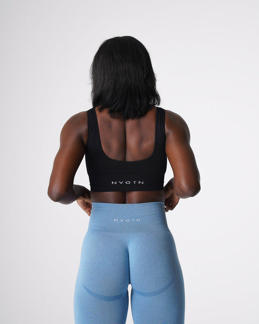 Women Black Elevate Seamless Bra | NVGTN