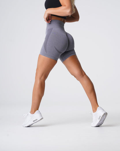 Women Grey Contour Seamless Shorts | NVGTN