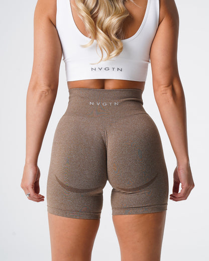 Women Mocha Contour Seamless Shorts | NVGTN