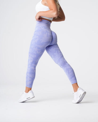 Women Periwinkle Camo Seamless Leggings | NVGTN
