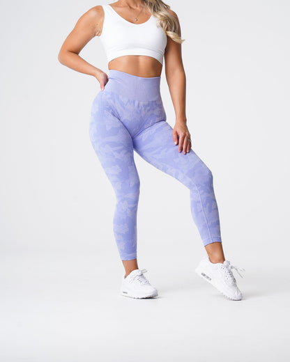 Women Periwinkle Camo Seamless Leggings | NVGTN