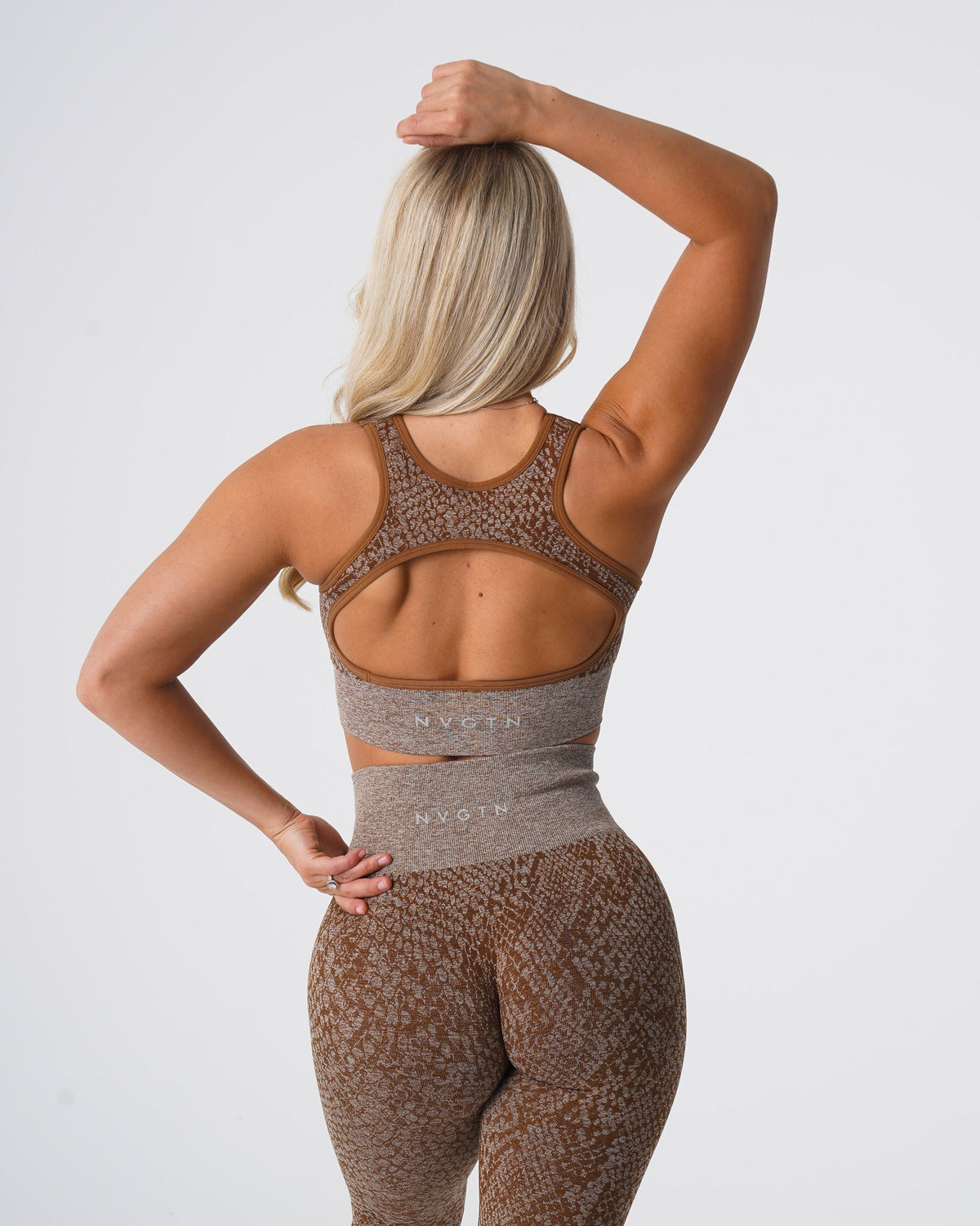 Women Mocha Snakeskin Eclipse Seamless Bra | NVGTN