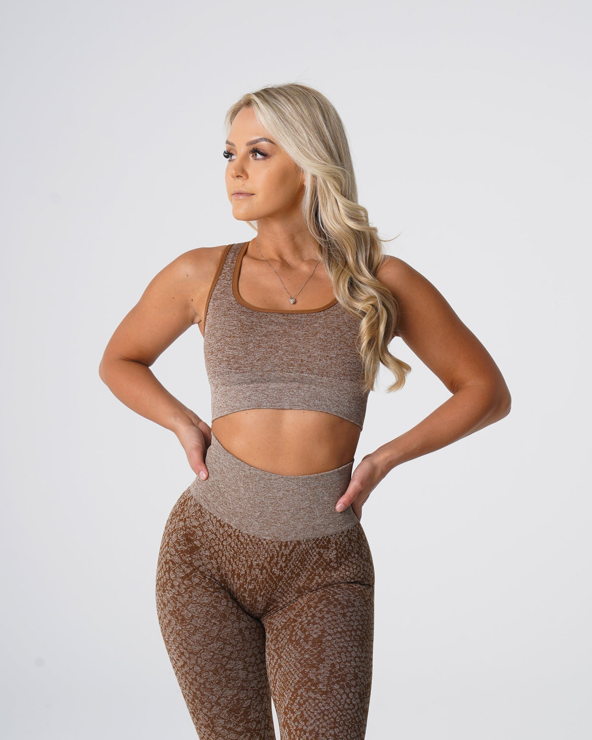 Women Mocha Snakeskin Eclipse Seamless Bra | NVGTN