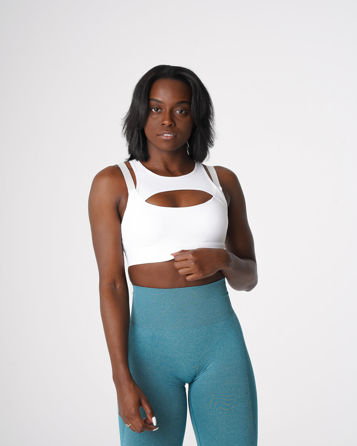 Women White Apex Bra | NVGTN