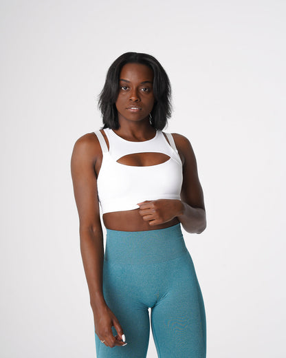Women White Apex Bra | NVGTN