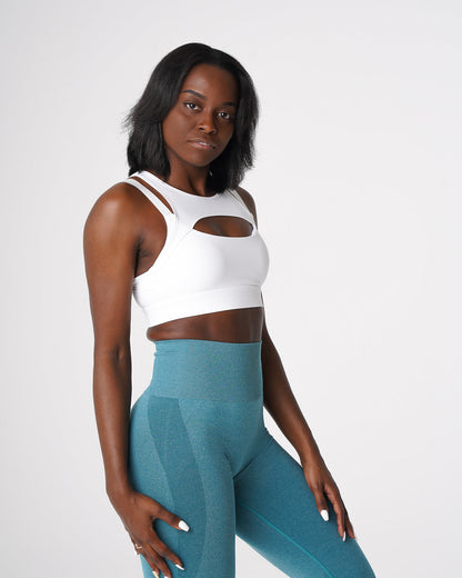 Women White Apex Bra | NVGTN