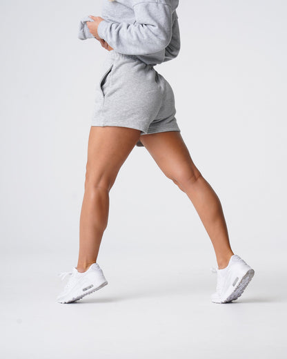 Women Grey Essential Lounge Shorts | NVGTN