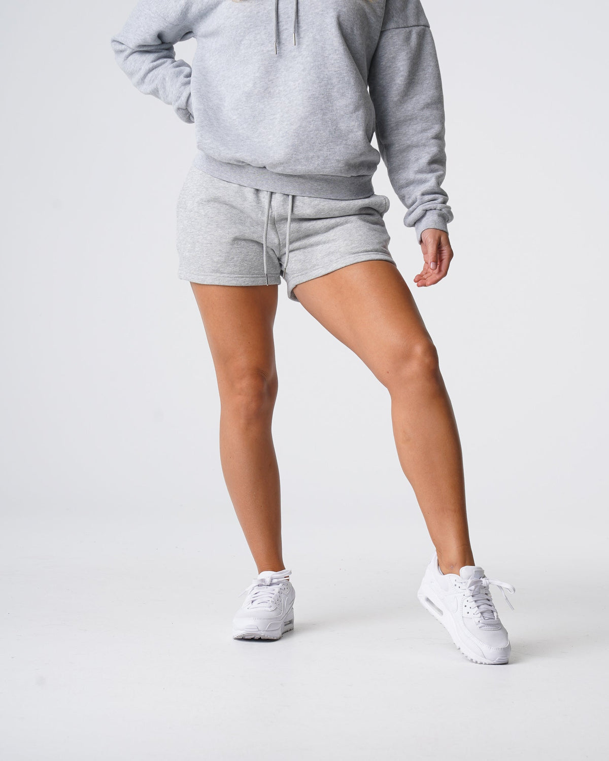 Women Grey Essential Lounge Shorts | NVGTN