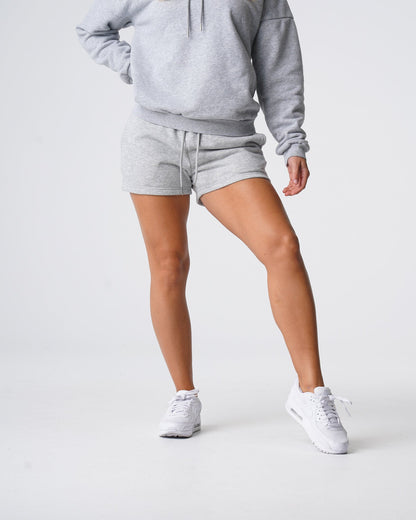 Women Grey Essential Lounge Shorts | NVGTN