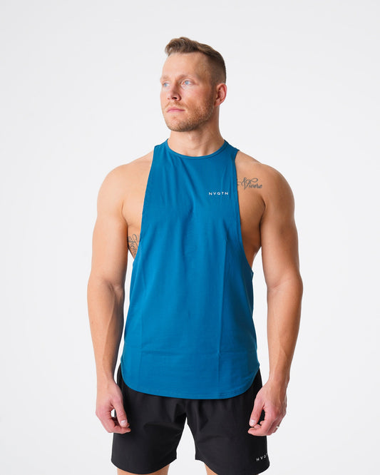 Men French Blue Pulse Edge Tank | NVGTN