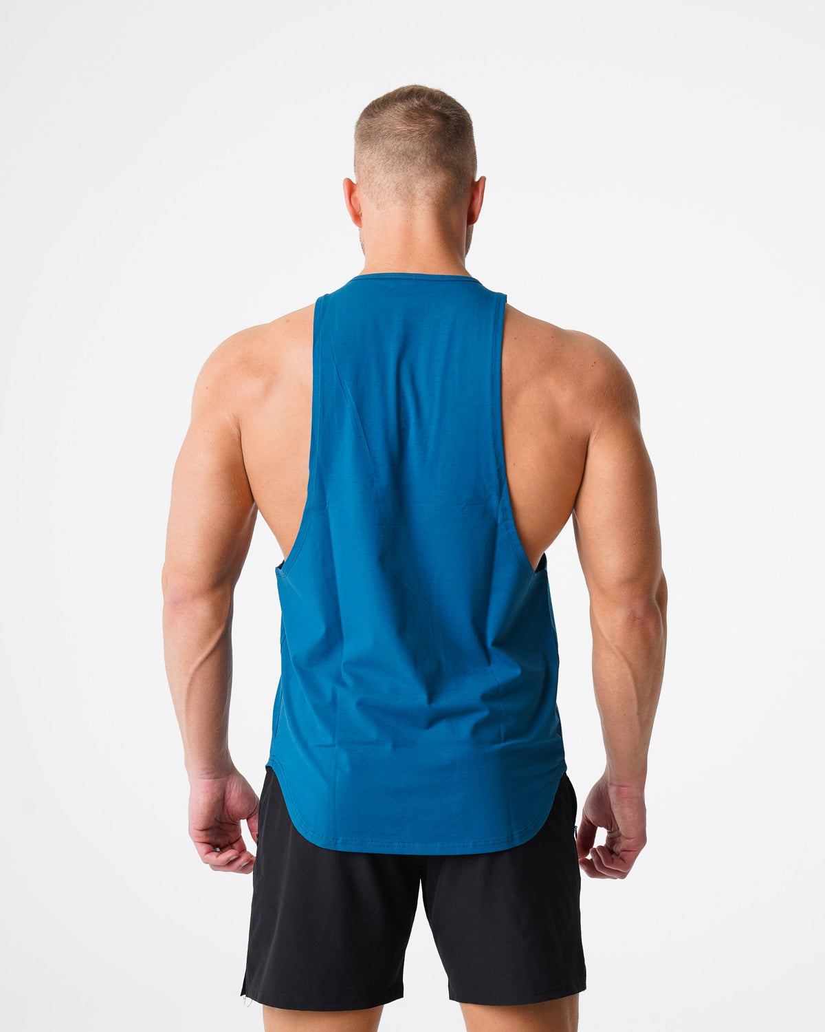 Men French Blue Pulse Edge Tank | NVGTN